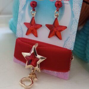 Sailor Moon Box Lunch Exclusive Choker/Earrings Set, Sailor Mars